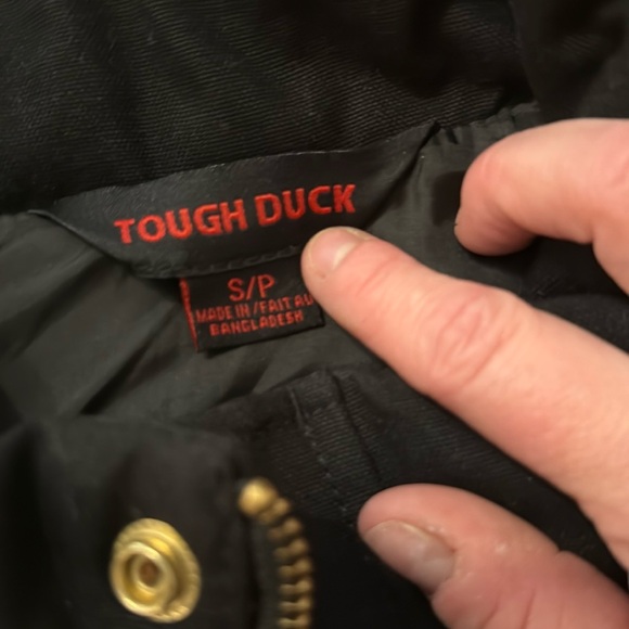 Tough Duck Black Quilted Vest EUC - Picture 5 of 11